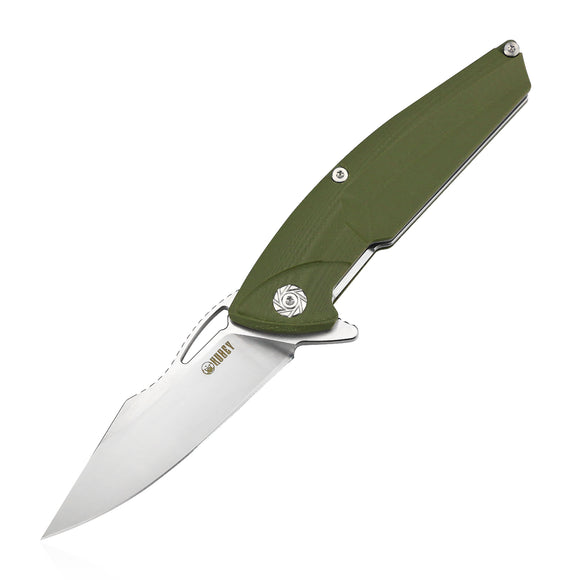 Kubey Green G10 Linerlock Folding D2 Pocket Knife 221b