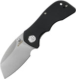 Kubey Karaji Linerlock Black G10 Folding D2 Steel Sheepfoot Pocket Knife 180A
