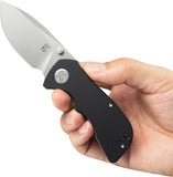 Kubey Karaji Linerlock Black G10 Folding 14C28N Spear Point Pocket Knife 180L