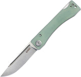 Kubey Akino Lockback Jade G10 Folding Sandvik 14C28N Pocket Knife 2102B