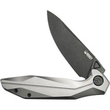 Kubey Nova Framelock Gray Titanium Folding Black 14C28N Pocket Knife 235E