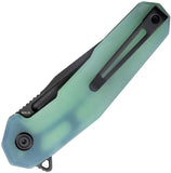 Kubey Carve Nest Linerlock Jade G10 Folding AUS-10 Tanto Pocket Knife 237F