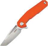 Kubey Carve Nest Linerlock Orange G10 Folding AUS-10 Tanto Pocket Knife 237I
