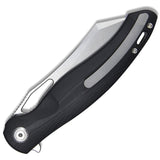 Kubey Drake Folding Knife Linerlock Black G10 14C28N Sheepsfoot Steel Blade 239E