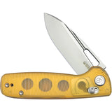 Kubey Bluff Axis Lock Ultem Folding Sandvik 14C28N Drop Pt Pocket Knife OPEN BOX