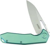 Kubey Vagrant Framelock Green Titanium Folding S35VN Pocket Knife 284C