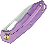 Kubey Vagrant Framelock Purple Titanium Folding S35VN Pocket Knife 284D
