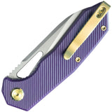 Kubey Vagrant Linerlock Purple G10 Folding Bohler M390 Pocket Knife 291S