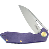 Kubey Vagrant Linerlock Purple G10 Folding Bohler M390 Pocket Knife 291S