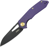 Kubey Vagrant Linerlock Purple G10 Folding Black Bohler M390 Pocket Knife 291W