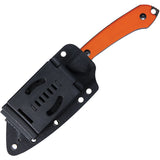 Kubey Perses Outdoor Survival Orange G10 Black D2 Steel Fixed Blade Knife w/ Kydex Sheath 302B