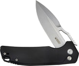 Kubey RDF Button Lock Black G10 Folding Bead Blast AUS-10 Spear Point Pocket Knife 316E