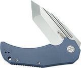 Kubey Bravo One Linerlock Blue G10 Folding AUS-10 Tanto Pocket Knife 318E