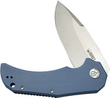 Kubey Bravo One Linerlock Blue G10 Folding AUS-10 Drop Point Pocket Knife 319A