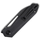 Kubey Royal Pocket Knife Linerlock Black G10 Folding D2 Steel Clip Pt Blade 321H