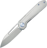 Kubey Royal Framelock Gray 6AL4V Titanium Folding Bohler M390 Pocket Knife 321I