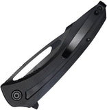 Kubey Merced Linerlock Blackout G10 Folding AUS-10 Drop Point Pocket Knife 345F