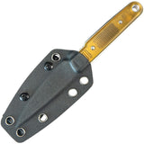 Kubey JL Ultem Sandvik 14C28N Drop Pt Fixed Blade Knife w/ Sheath 356C