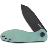 Kubey Master Chief Linerlock Jade G10 Folding Black AUS-10 Pocket Knife 358D