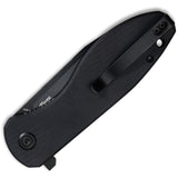 Kubey Master Chief Linerlock Black G10 Folding AUS-10 Steel Pocket Knife 358F