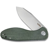 Kubey Master Chief Linerlock Green Micarta Folding AUS-10 Pocket Knife 358I
