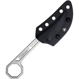 Kubey Hydra EDC Grey 14C28N Stainless Steel Fixed Blade Knife 362A