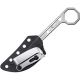 Kubey Hydra EDC Grey 14C28N Stainless Steel Fixed Blade Knife 362A