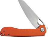 Kubey Elang Linerlock Orange G10 Folding AUS-10 Sheepsfoot Pocket Knife 365A