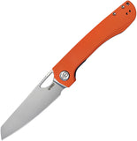 Kubey Elang Linerlock Orange G10 Folding AUS-10 Sheepsfoot Pocket Knife 365A