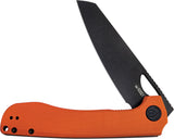 Kubey Elang Linerlock Orange G10 Folding Black AUS-10 Sheepsfoot Knife 365B