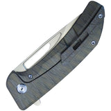 Kubey Hyperion Framelock Flamed Titanium Folding S35VN Drop Pt Pocket Knife 368F