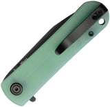 Kubey NEO Linerlock Jade G10 Folding Black AUS-10 Clip Point Pocket Knife 371D
