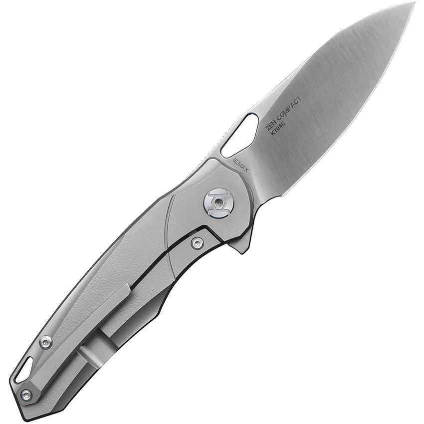 Kunwu Knives Zen Compact Framelock Titanium Folding Elmax Pocket