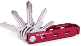 Keyport Pivot Red Aluminum Handles Holds 2-9 Keys Multi-Tool P1R