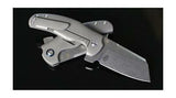 Kizer Sheepdog C01E Gray Titanium Framelock Stonewashed S35VN Folding Knife