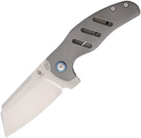 Kizer Sheepdog C01E Gray Titanium Framelock Stonewashed S35VN Folding Knife