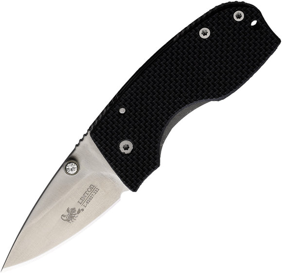 Linton Cutlery Linerlock Black GFN Folding Stainless Pocket Knife 92027222