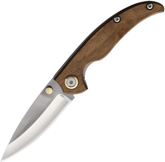 Leader Knives F109 Linerlock Turkish Wood 4116 stainless Folding Knife
