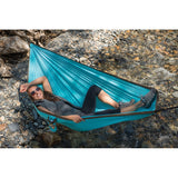 La Siesta Single Blue Ultra Light Parachute Silk Holds 395 lbs Travel Outdoor Hammock