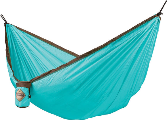 La Siesta Single Blue Ultra Light Parachute Silk Holds 395 lbs Travel Outdoor Hammock