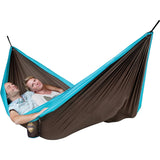 La Siesta Double Blue Ultra Light Parachute Silk Holds 395 lbs Travel Outdoor Hammock