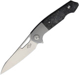 Liong Mah Designs Eraser Framelock Carbon Fiber Folding M390 Pocket Knife EMCF