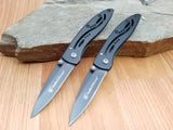 Smith & Wesson LOT OF 2 Little Pal Black Framelock Folding Pocket Knife