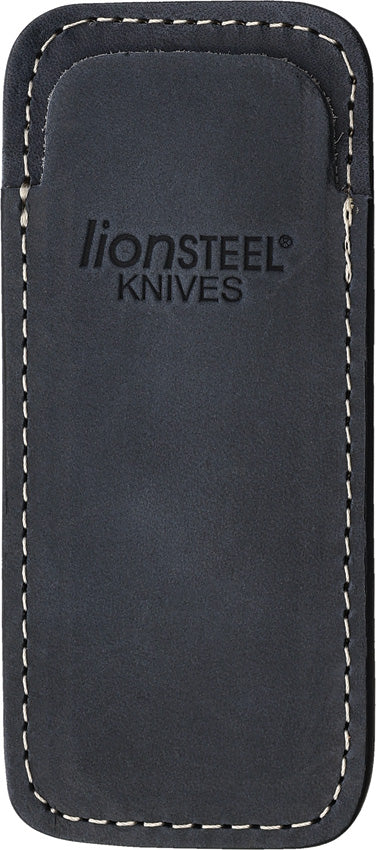 LionSTEEL Vertical Black Leather Knife Sheath 900FDV3BL