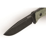 LionSTEEL M5 Fixed Blade Knife Green Micarta Sleipner Steel w/ Sheath M5BCVG