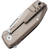 LionSTEEL Nano Framelock Bronze Titanium Folding CPM-MagnaCut Knife NA01BR