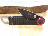 Mantis Churchkey 1 Black Red Folding Knife Pocket 4" Framelock 420J2 SS EDC