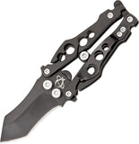 Mantis Bottleneck Butterfly Like Knife Black Stainless Blade w/ Bottle Opener BK2B