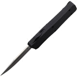 Mantis Automatic OTF Knife Black Aluminum 440C Stainless Drop Pt Blade OTF811