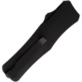 Mantis Automatic OTF Knife Black Aluminum 440C Double Edge Stiletto Blade OTF813